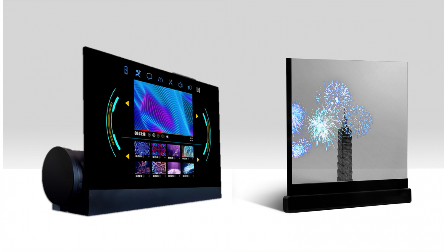 可卷式、折迭性、高透明